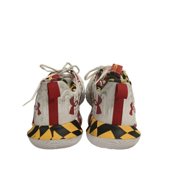Under Armour Flow FUTR X 2 Team Men Size 15 Red White Maryland Colorway Sneakers - Picture 4 of 8